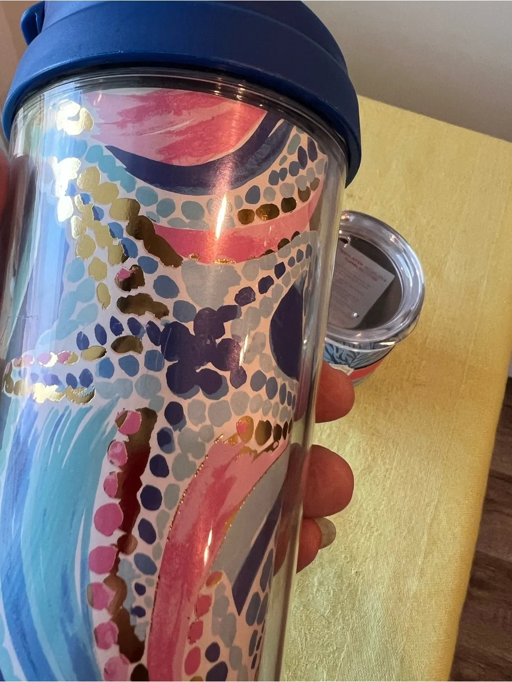 Lilly Pulitzer Blue Multicolor Tumbler & Insulated Wine Cup bundle